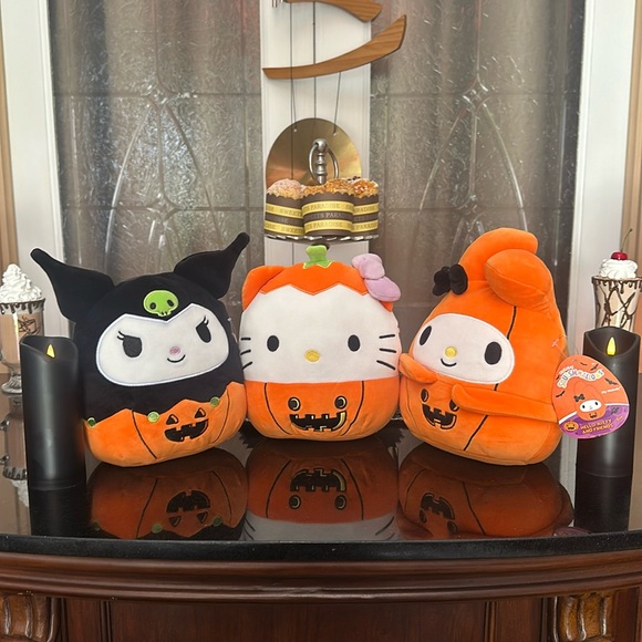 Sanrio Halloween Squishmallow bundle Hello Kitty My Melody and Kuromi - Picture 1 of 9